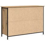Bahut vidaXL Artisan Chêne 100x35x70 cm Bois d'ingénierie et Acier