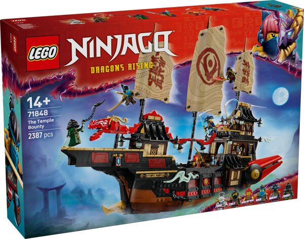 LEGO NINJAGO - Le Temple Bounty 71848 : Aventure Épique et Modèle à Exposer