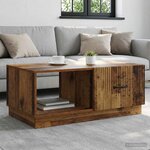 vidaXL Table basse Bois ancien 90 x 50 x 37 cm Bois d'ingénierie