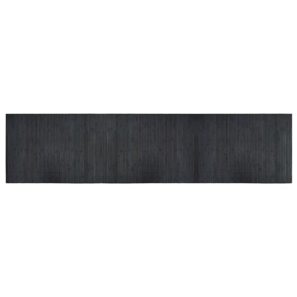vidaXL Tapis rectangulaire gris 70x300 cm bambou