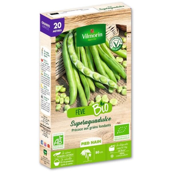 Feve superagualdulce bio 20m Vilmorin