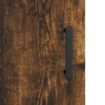 vidaXL Armoire murale chêne fumé 69 5x34x90 cm