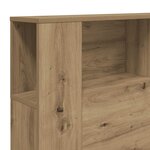 vidaXL Armoire de tête de lit chêne artisanal 180x18 5x102 5 cm
