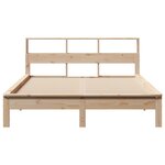 vidaXL Cadre de lit sans matelas 140x190 cm bois de pin massif