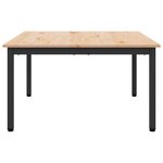 vidaXL Table basse Naturel 80 x 80 x 45 cm Bois de pin massif