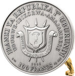 Monnaie LION Dynamic Dimension 5 Oz Argent 100 Francs Burundi 2026 (PRÉCOMMANDE)