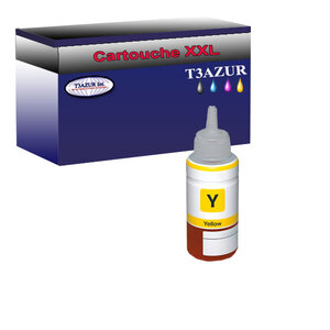 Bouteille d'encre compatible pour Epson T6734 (C13T67344A) Jaune - T3AZUR