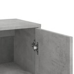 vidaXL Buffet gris béton 60x31x84 cm bois d'ingénierie