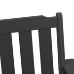 vidaXL Chaises de jardin 6 Pièces noires 65 5x55 5x88 cm HDPE