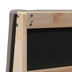 vidaXL Tête de lit capitonnée Taupe 75 cm Pin massif