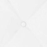 vidaXL Coussin de Dos Blanc 60 x 19 x 50 cm tissu