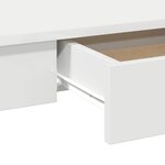 vidaXL Bureau blanc 100x45x75 cm bois d'ingénierie