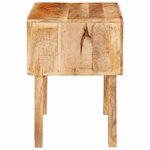 vidaXL Table d'appoint Marron 40 x 32 x 46 cm Bois de mangue massif