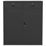 vidaXL Armoire de bureau Anthracite 90x40x102 cm Acier