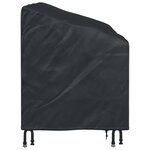 vidaXL Housse de banc de jardin Noir 185 x 85 x 65 / 94 cm Tissu 210D