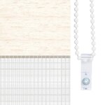 vidaXL Store zèbre beige marbré largeur du tissu 150 9 cm polyester