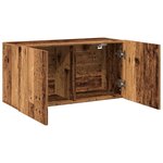 vidaXL Meuble TV mural vieux bois 80x30x41 cm
