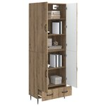 vidaXL Ensemble de Meubles 2 Pièces 66 x 34 5 x 95 cm Bois d'ingénierie
