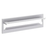 Entrée de boîte aux lettres en acier pour porte  mur  C-603  23 x 3 cm  Blanc