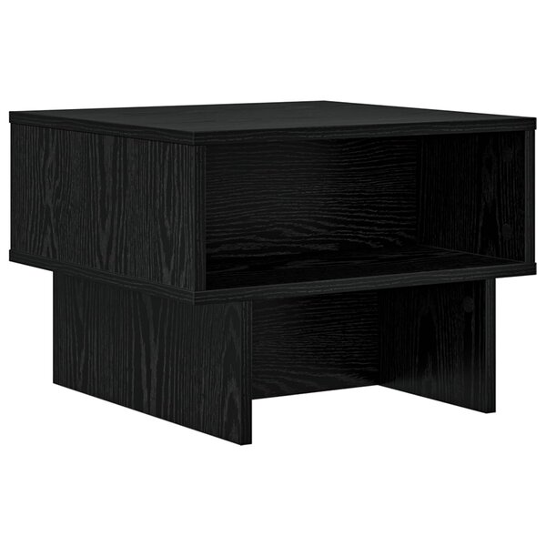 vidaXL Table basse Chêne noir 48 x 46 x 35 cm Bois d'ingénierie