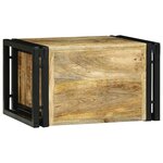 vidaXL Supports à vin 46x35x27.5 cm Bois massif Rugueux Mangue
