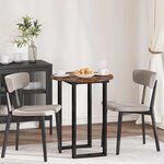 vidaXL Plateau de table Chêne fumé 60 x 60 x 1.5 cm Bois d'ingénierie