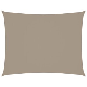 vidaXL Voile de parasol tissu oxford rectangulaire 3x4 m taupe