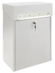 Boîte à colis en acier  Multipack EP3001  fenêtre d'introduction et porte  Blanc