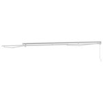 vidaXL Cadre de auvent manuel Réglable Blanc 5 × 3 5 m Acier