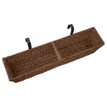 vidaXL Pots de fleurs 2 Pièces jacinthe d'eau marron