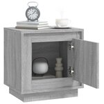 vidaXL Table de chevet sonoma gris 44x35x45 cm bois d'ingénierie
