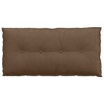 vidaXL Coussin de Dos Marron 100 x 19 x 50 cm tissu