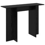 vidaXL Table console Chêne noir 100 x 30 x 75 cm Bois d'ingénierie
