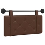 vidaXL Tête de lit suspendue Marron Simili cuir
