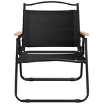 vidaXL Chaises de camping lot de 2 Noir 54x43x59 cm Tissu Oxford