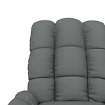 vidaXL Fauteuil électrique de massage Gris foncé Tissu
