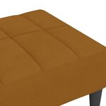 vidaXL Repose-pied Marron 78x56x32 cm Velours