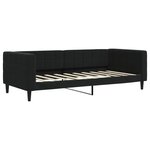 vidaXL Lit de jour avec lit gigogne noir 90x190 cm velours