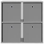 vidaXL Buffet avec tiroir Gris Sonoma 68 5 x 32 x 67 cm