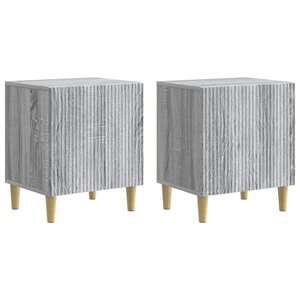 vidaXL Cabinet de chevet 2 Pièces Sonoma gris 43 x 34 5 x 50 cm