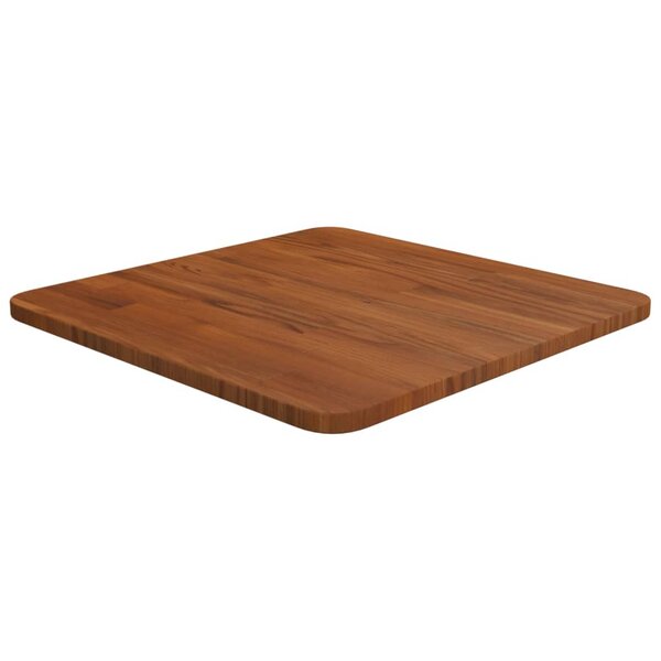 vidaXL Dessus de table carré Marron foncé40x40x1 5cm Bois chêne traité