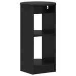 vidaXL Meuble d'appoint Noir Bois d’ingénierie