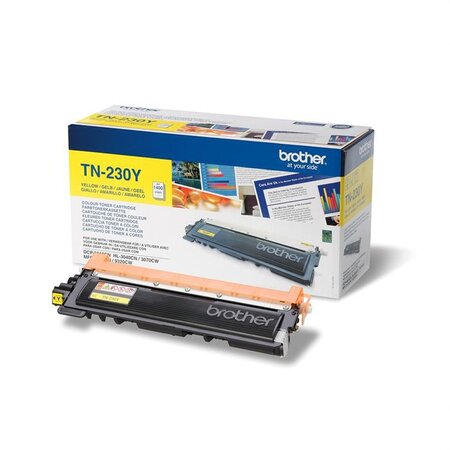 Brother tn-230y toner laser jaune (1400 pages)