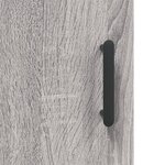 vidaXL Buffet sonoma gris 69 5x34x90 cm bois d'ingénierie