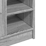 vidaXL Armoire d'évier sonoma gris 63x29x55 cm bois d'ingénierie