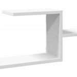 vidaXL Étagère murale blanc 104x15x49 cm bois d'ingénierie