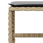 vidaXL Ensemble à manger de jardin et coussins 15 Pièces beige