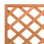 vidaXL Jardinière avec treillis marron bois massif de sapin