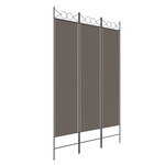 vidaXL Cloison de séparation 3 panneaux Anthracite 120x200 cm Tissu