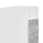 vidaXL Tête de lit Gris béton 200 cm Bois d'ingénierie